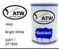 Preview: Jeep, Bright White, GW7 / DT1655: 500ml Lackdose, von ATW Autoteile West.